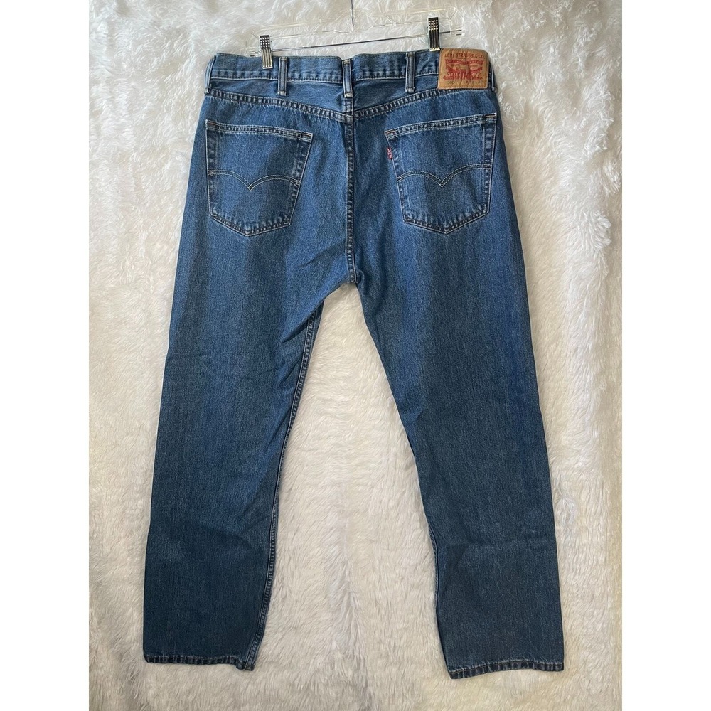 Levi's 505‎ Jeans Men's Size 38x32 Blue Medium Wash - Picture 3 of 6